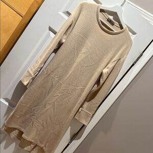 Zara Beige Long Sleeve Dress